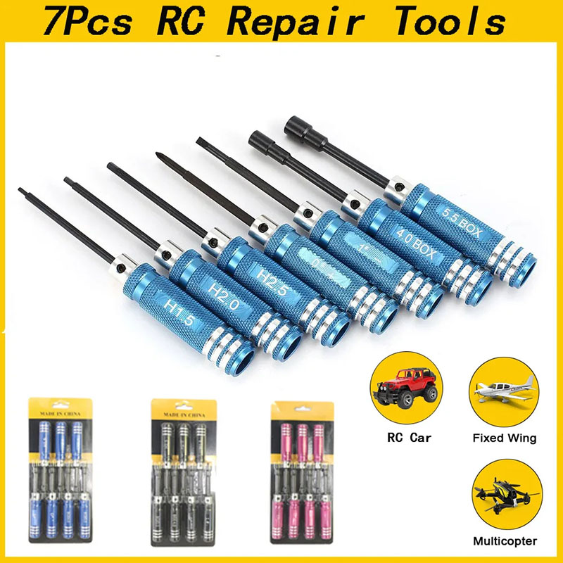 Rc Helicopter Tool Kit - 7 Parça 1.5 2.0 2.5mm RC