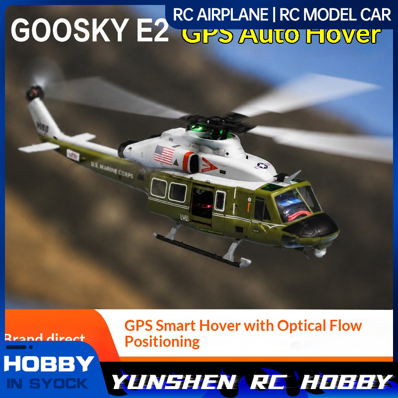 Rc Helicopter Charger - Goosky E2 Uh-1y GPS Fırçasız Uzaktan