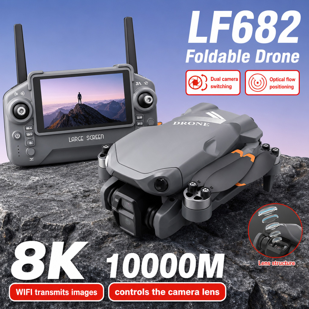 Rc Helicopter Electric - Hava Fotoğrafı LF682 Drone 8K HD