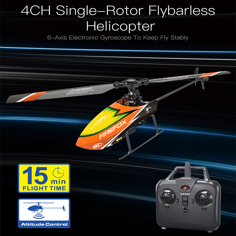 Rc Helicopter Single Rotor - Tek Rotorlu Flybarless RC Helikopter 4