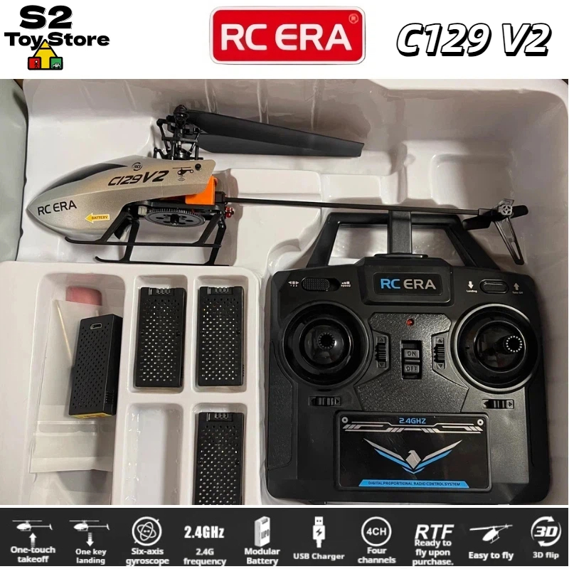 Rc Helicopter Gyro - RC ERA C129V2 4 Kanallı 2.4GHz