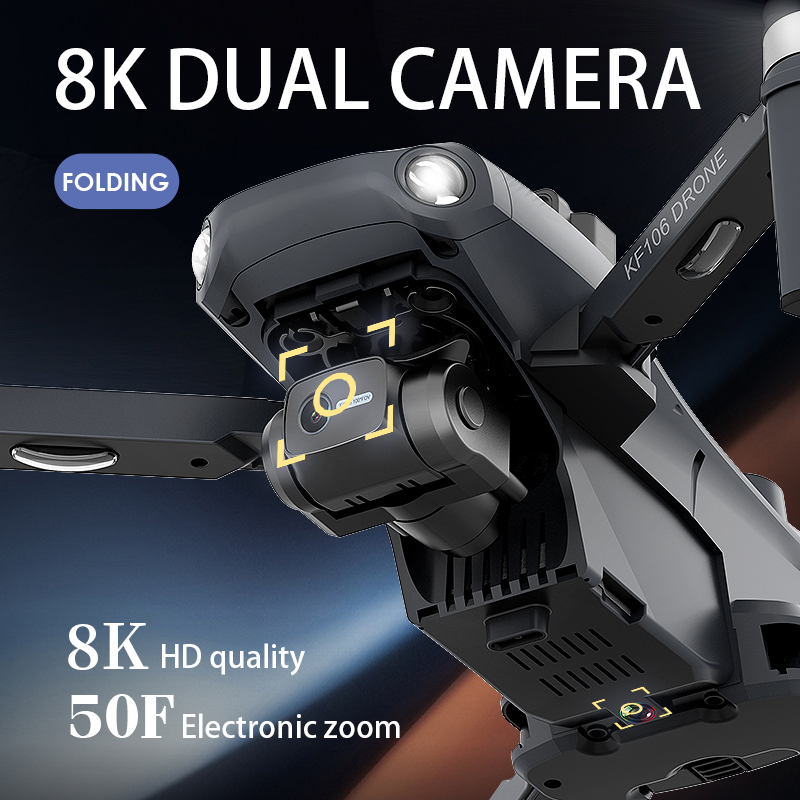 2022 YENI KF106 Max Drone 8K P - Rc Helicopter Charger incelemesi ve fiyatı