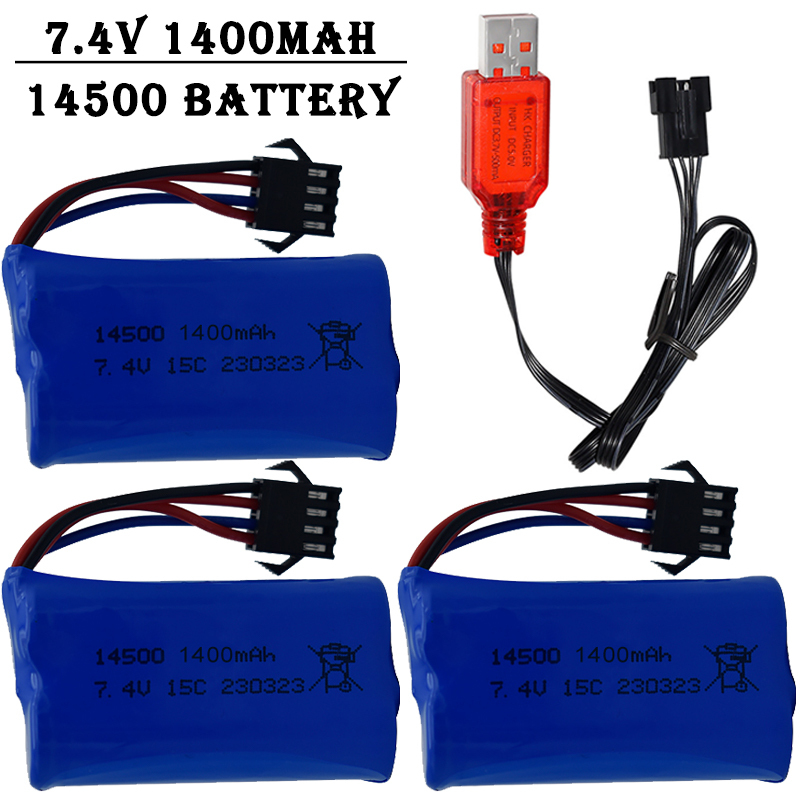 7.4V 1400mAh 14500 Lityum İyon - Rc Helicopter Charger incelemesi ve fiyatı