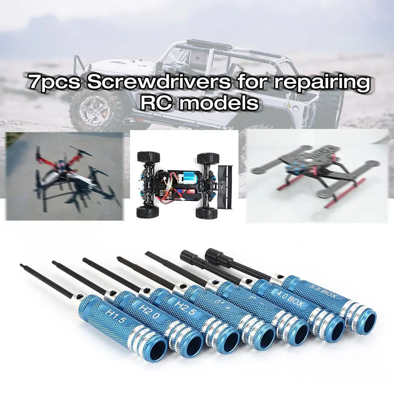 7 Parça 1.5 2.0 2.5mm RC Hex T - Rc Helicopter Tool Kit incelemesi ve fiyatı