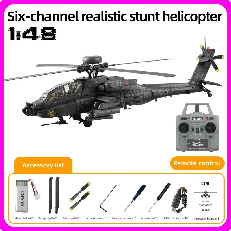 Yeni Stokta Rc Era Ah-64d Apac - Rc Helicopter Single Rotor incelemesi ve fiyatı