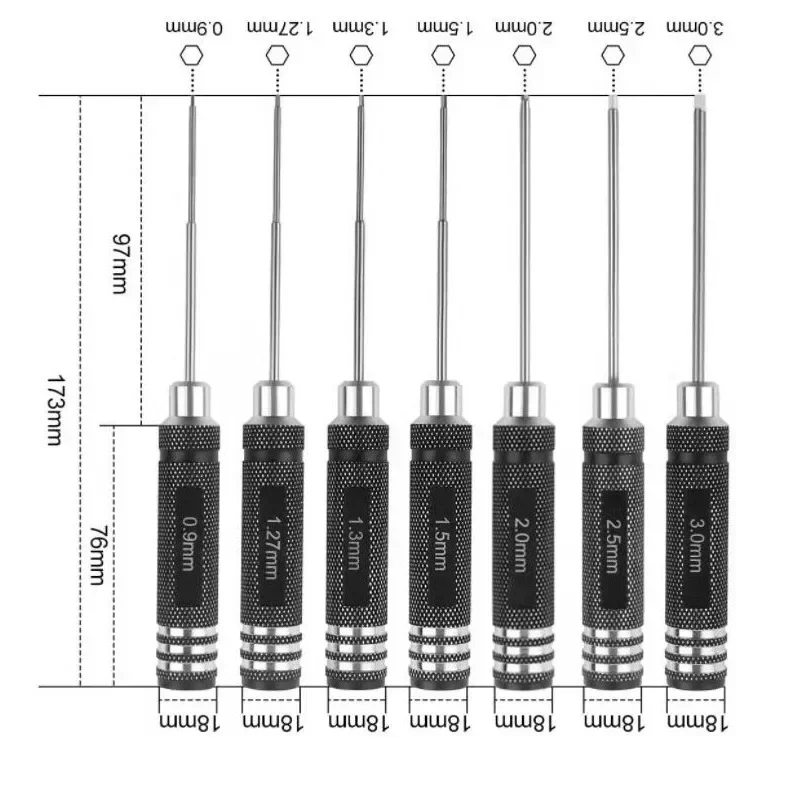 0.9/1.27/ 1.3/ 1.5/ 2.0/ 2.5/  - Rc Helicopter Tool Kit incelemesi ve fiyatı