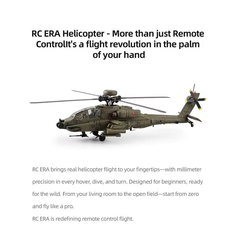 Yeni Rc Era Ah-64d Apache Heli - Rc Helicopter Single Rotor incelemesi ve fiyatı