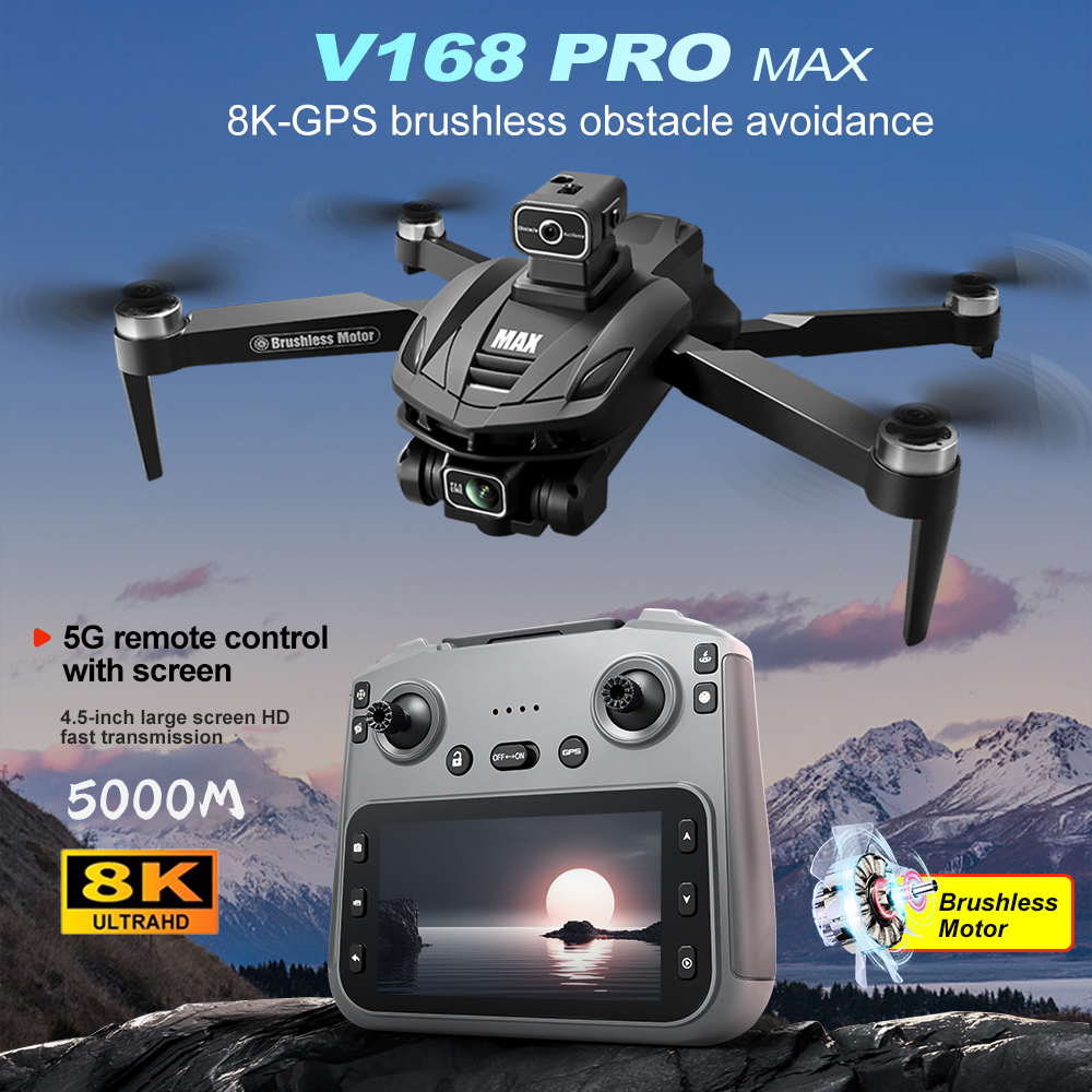V168 PRO Max GPS Drone 8K Prof - Rc Helicopter Electric incelemesi ve fiyatı